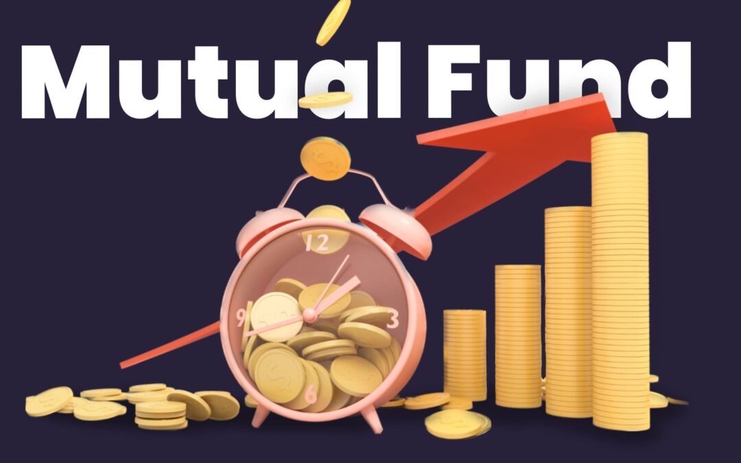 Gold coins placed in a clock to show the growth and types of mutual funds