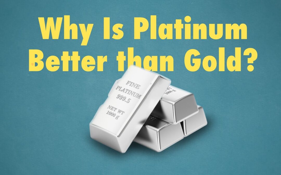 The text "why is platinum better than gold" written to signify a comparison between gold vs platinum