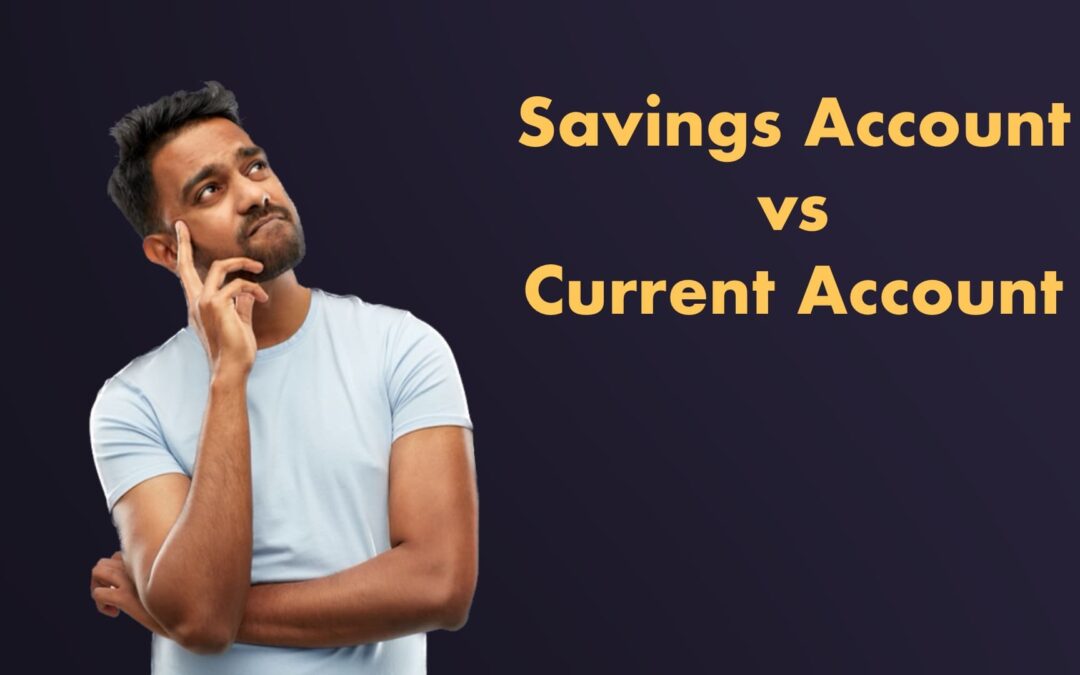 Man wondering about the difference between savings account and current account