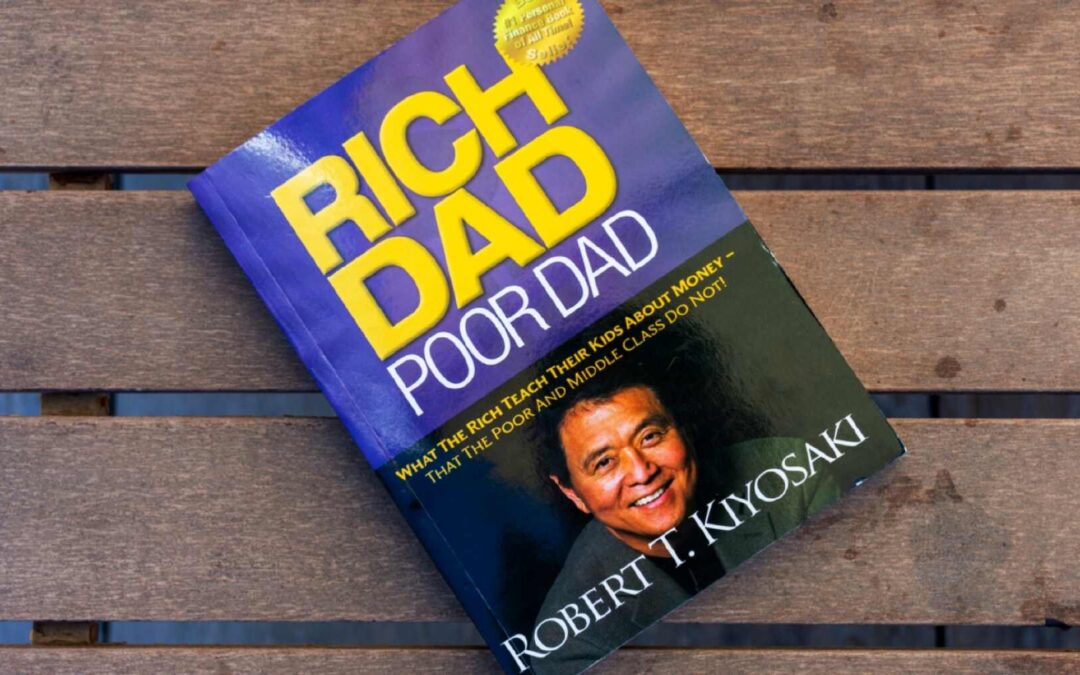 a copy of the book "rich dad poor dad"