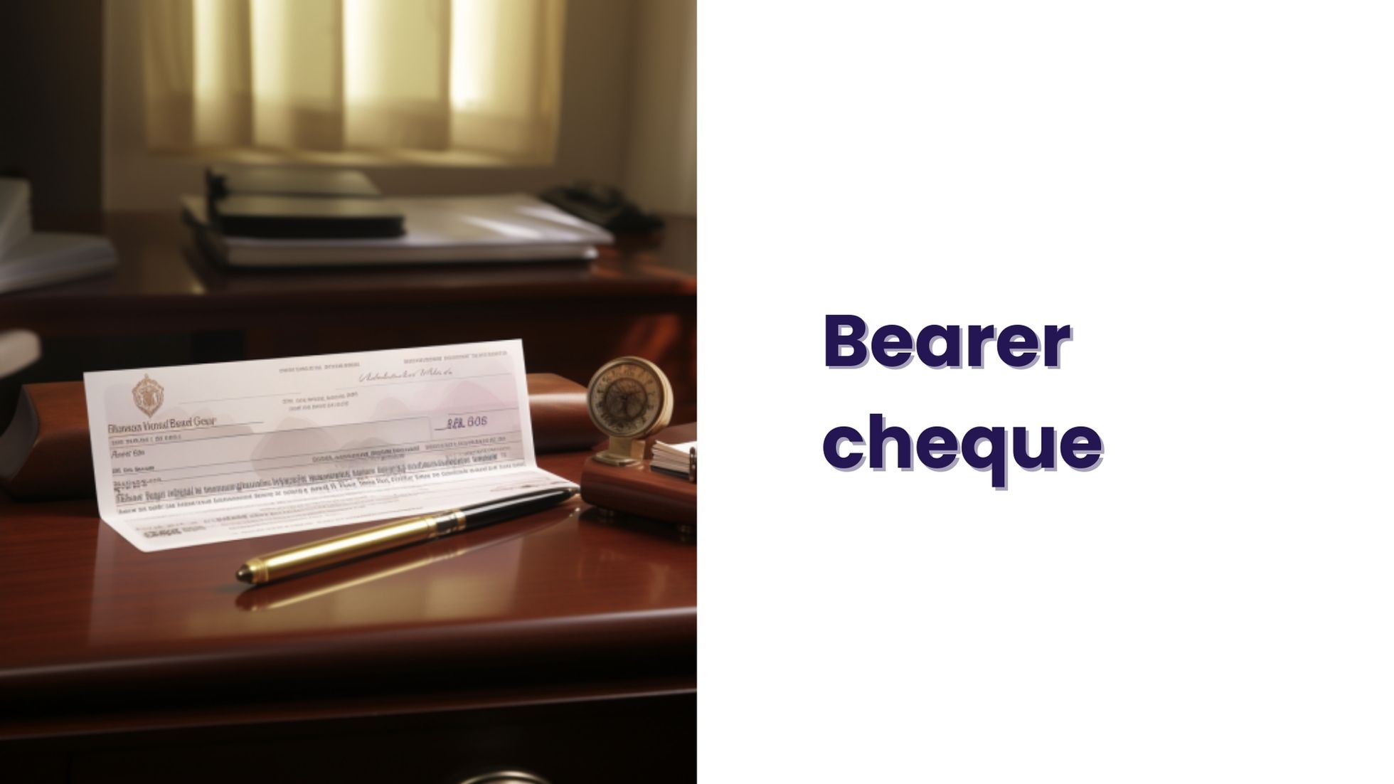 Bearer Cheque - What Is It & How Is It Used? - Jar of Knowledge